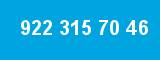 922 315 70 46 922 315 70 46